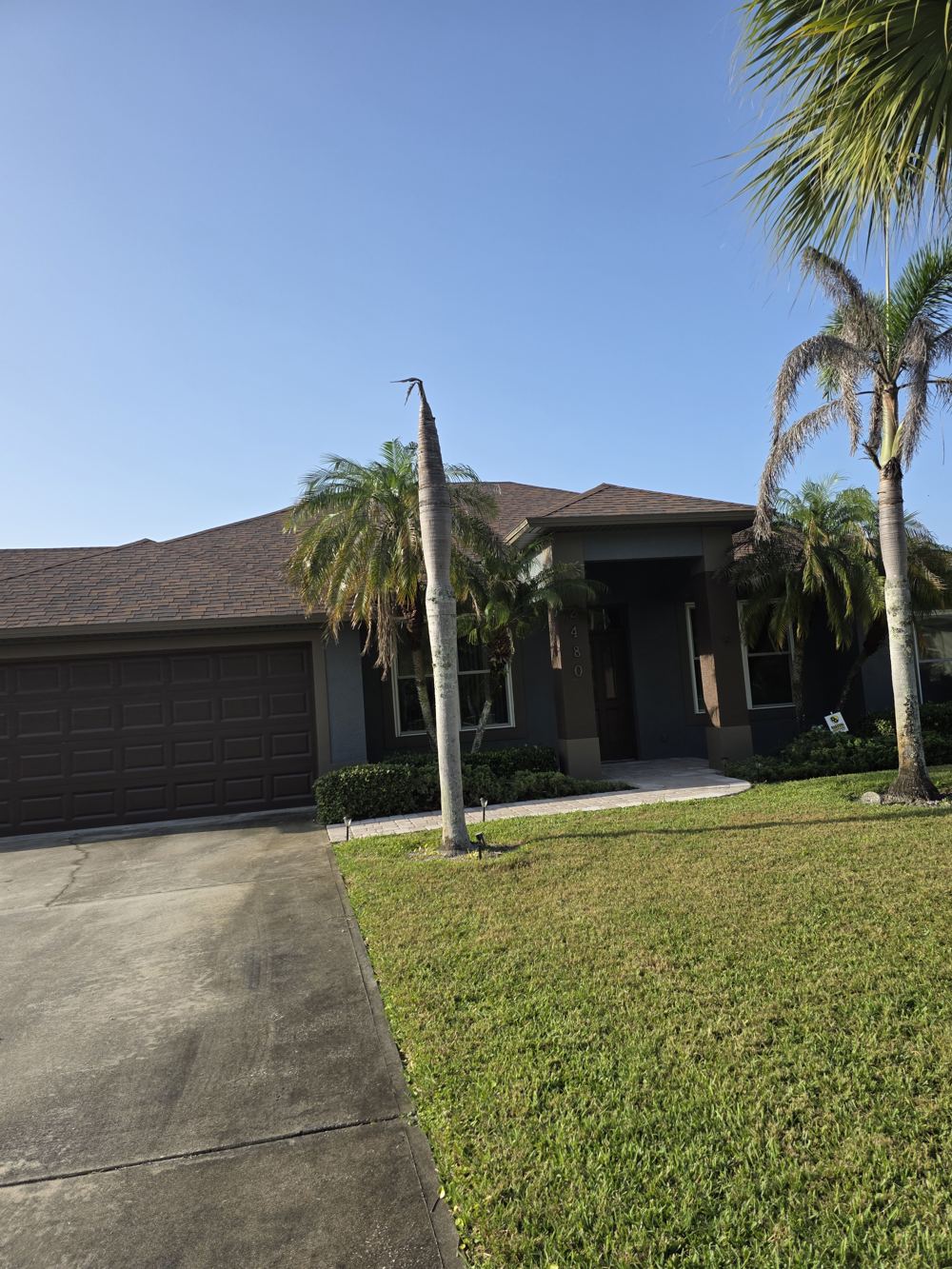House exterior after painting